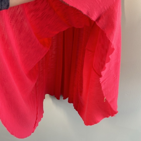 Free People Pink Ruffle Corset Dress Sz Small Fairy Renaissance Fairycore Girly - Picture 10 of 16